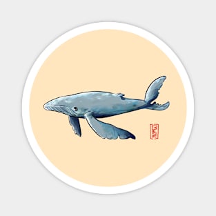 Watercolour Whale Magnet